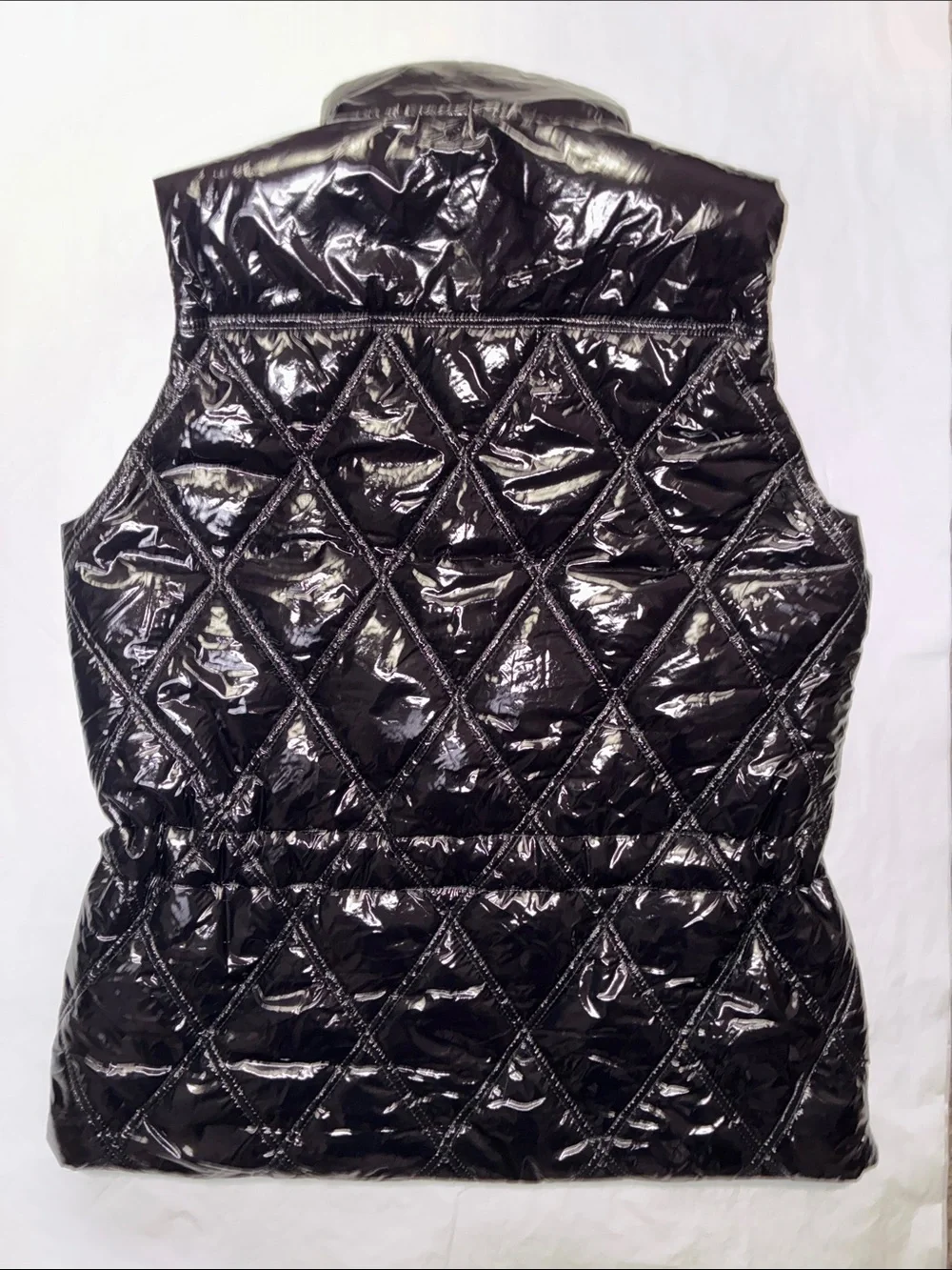 Michel Kors Women’s Quilted Shiny Puffer Vest - Black
